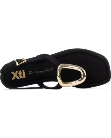 XTI SANDALE PLATE AVEC DÉTAIL MÉTALLIQUE NEGRO