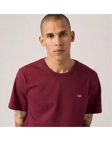 LEVIS T-SHIRT LEVI´S À MANCHES COURTES ET COL ROND BORDEAUX BURDEOS