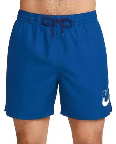 NIKE BANADOR BANADOR SWIM BREAKER SWIM LOGO 5INCH VOLLEY AZUL EN AZUL PARA HOMBRE SENALES