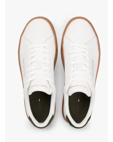 SNEAKERS TOMMY HILFIGER TH COURT LTH DETAIL ESS BEIGE BEIGE
