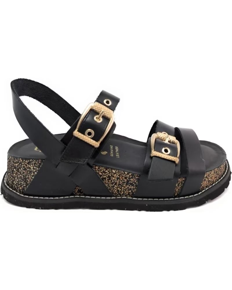 YOKONO SANDALIA OCA-263 DE PIEL NEGRO
