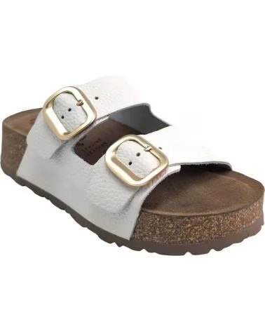 YOKONO WIWI-003 WHITE LEATHER SANDALS BLANCO