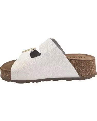 YOKONO WIWI-003 WHITE LEATHER SANDALS BLANCO