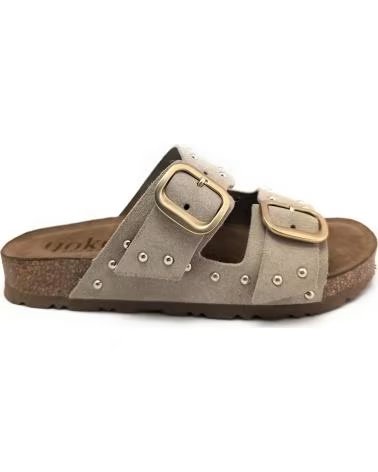 YOKONO JERBA-265 NUBUCK SANDALS BEIG