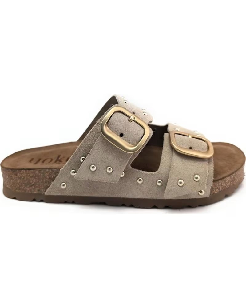 YOKONO JERBA-265 NUBUCK SANDALS BEIG