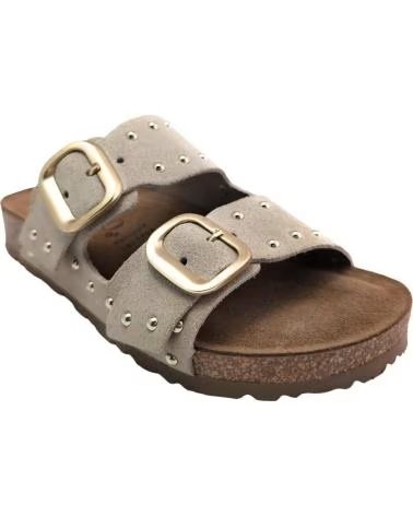 YOKONO JERBA-265 NUBUCK SANDALS BEIG