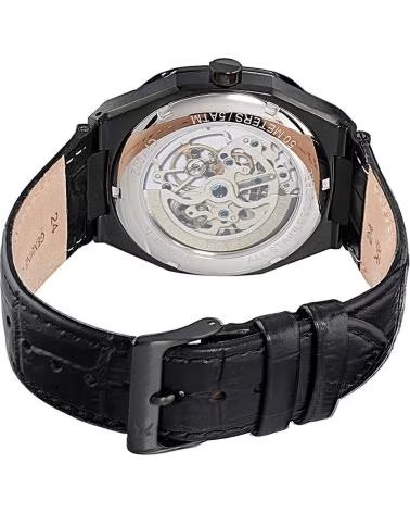PIERRE CARDIN UHR CF 1002 LB 1 SKELETT SCHWARZES LEDERARMBAND NEGRO