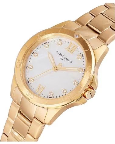 MONTRE PIERRE CARDIN CF 1009 MG 1 DORÉ CADRAN BLANC DORADO