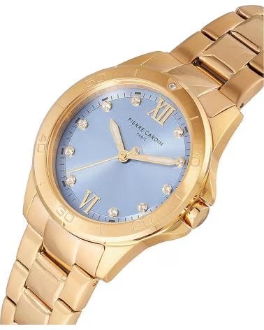 MONTRE PIERRE CARDIN CF 1009 MG 2 DORÉ CADRAN BLEU DORADO
