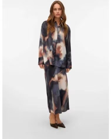 VERO MODA FALDA MUJER LARGA ESTAMPADA 10334223 MULTICOLOR