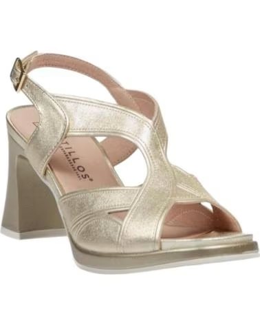 PITILLOS SANDALIAS DE TACON 11224 EN DORADO PARA MUJER ORO