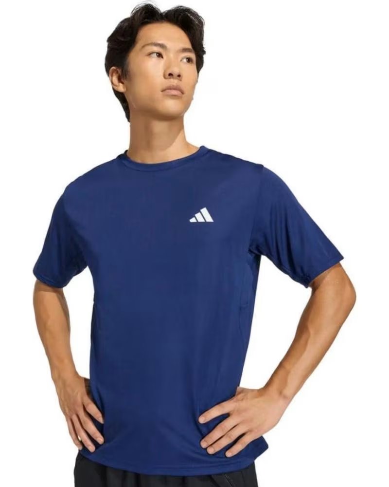 ADIDAS CAMISETA DE MANGA CORTA CAMISETA WORKOUT ESSENTIALS BASE MANGA CORTA OSCURO EN PARA UNISEX AZUL