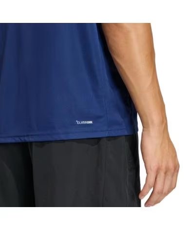 ADIDAS CAMISETA DE MANGA CORTA CAMISETA WORKOUT ESSENTIALS BASE MANGA CORTA OSCURO EN PARA UNISEX AZUL