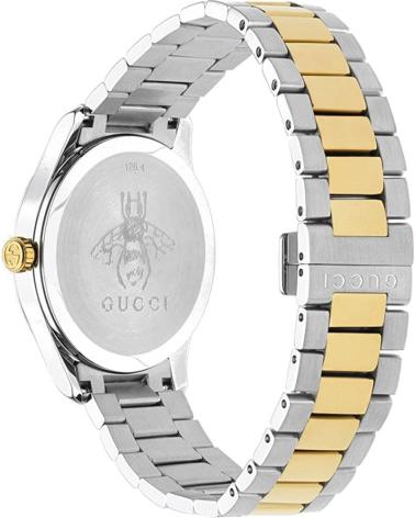 GUCCI RELOJ YA1264075 CON DISEÑO DE SERPIENTE PLATEADO