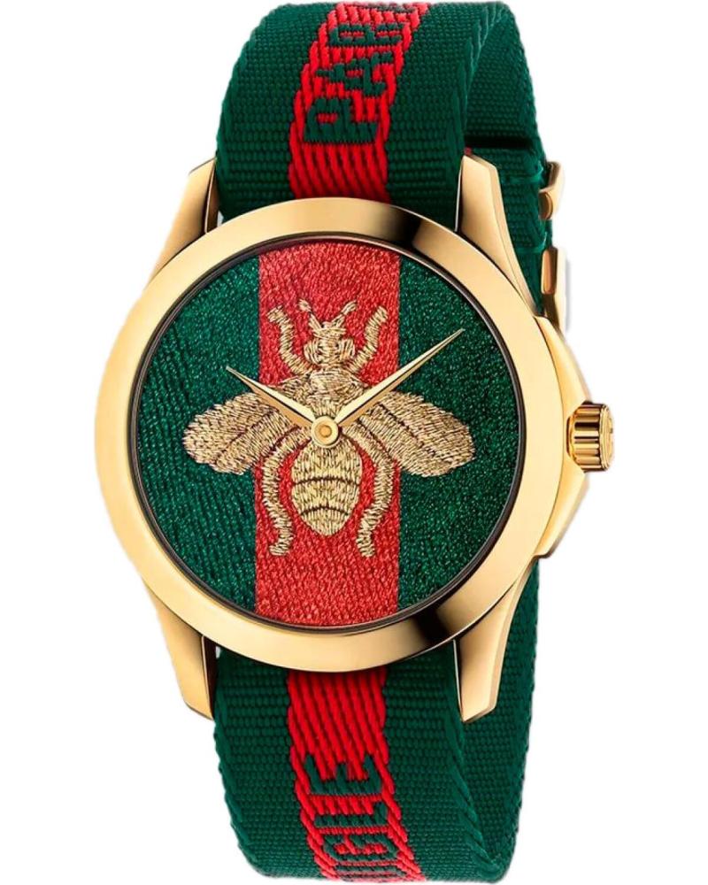 GUCCI RELOJ G-TIMELESS YA126487B CON ESFERA DE ABEJA MULTICOLOR