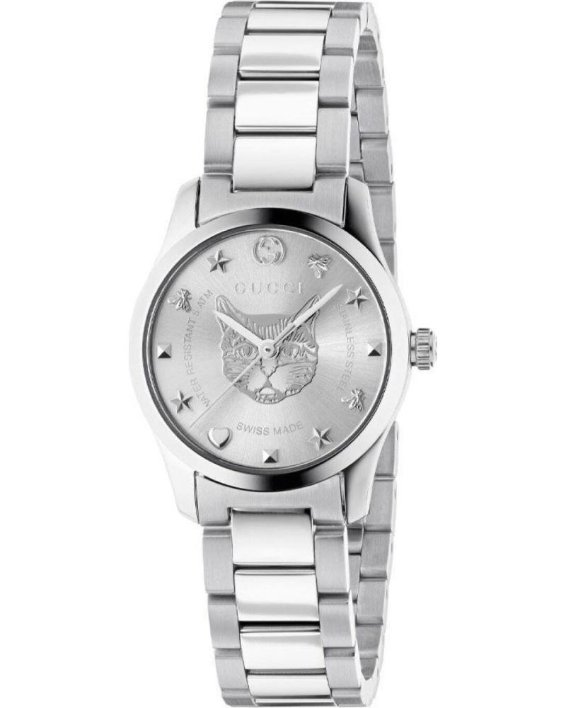 GUCCI RELOJ YA126595 DE ACERO INOXIDABLE GRIS
