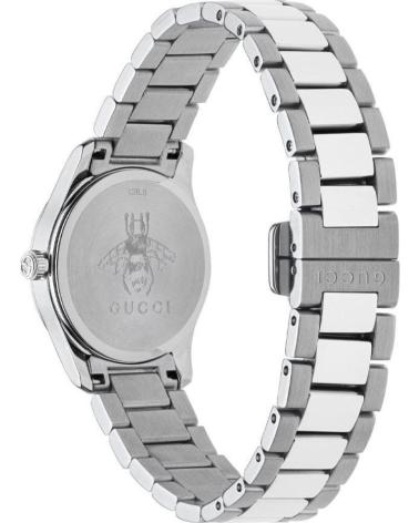 GUCCI RELOJ YA126595 DE ACERO INOXIDABLE GRIS