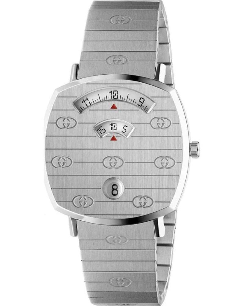 GUCCI RELOJ YA157401 DE ACERO INOXIDABLE GRIS