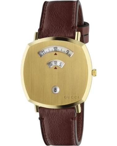 GUCCI RELOJ YA157405 CON CORREA DE PIEL ROJO