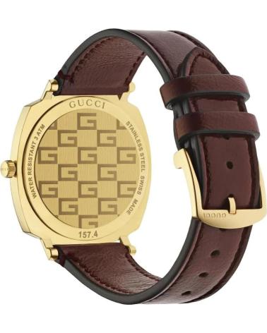 GUCCI RELOJ YA157405 CON CORREA DE PIEL ROJO