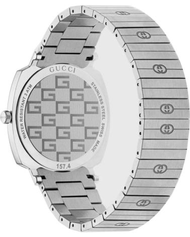 GUCCI RELOJ YA157410 DE ACERO INOXIDABLE GRIS