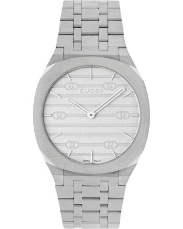 GUCCI RELOJ YA163407 DE ACERO INOXIDABLE GRIS