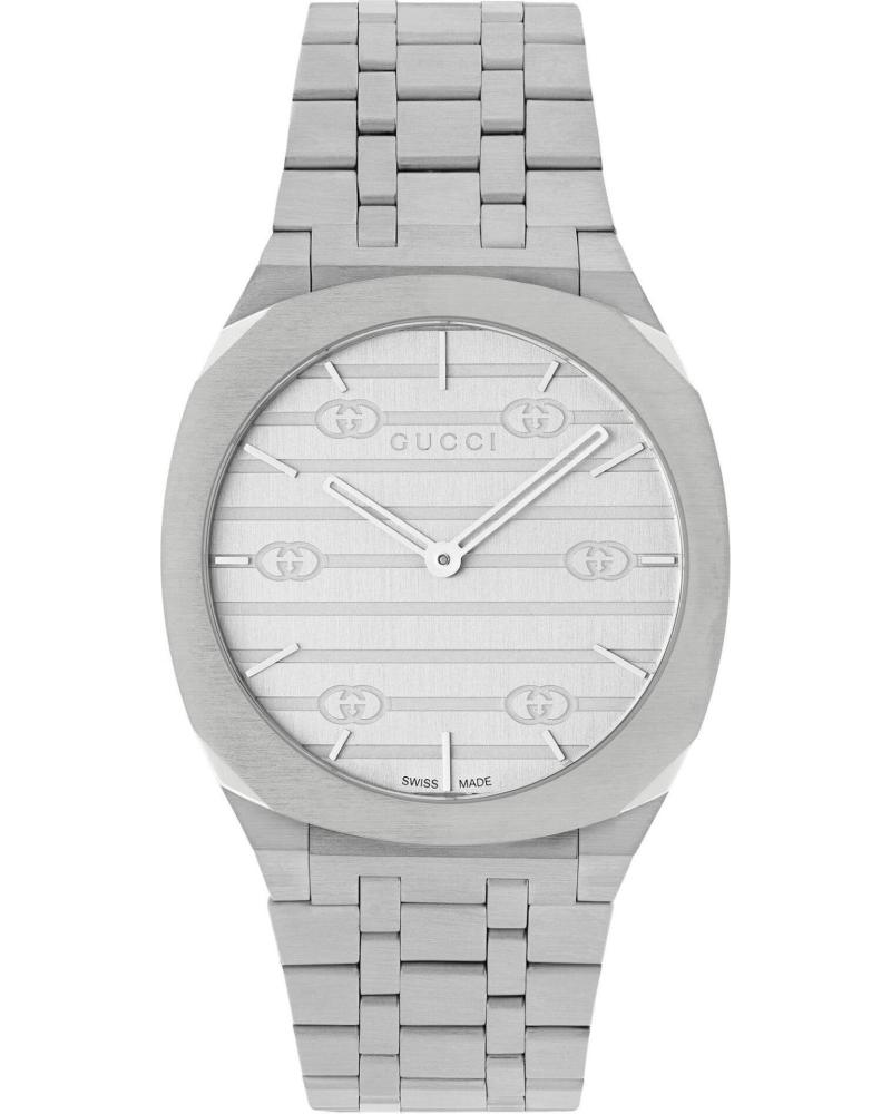 GUCCI RELOJ YA163407 DE ACERO INOXIDABLE GRIS