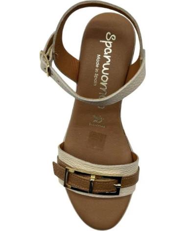 SPARWOMAN SANDALIAS DE CUÑA CON DISEÑO ELEGANTE TRANSPARENTE