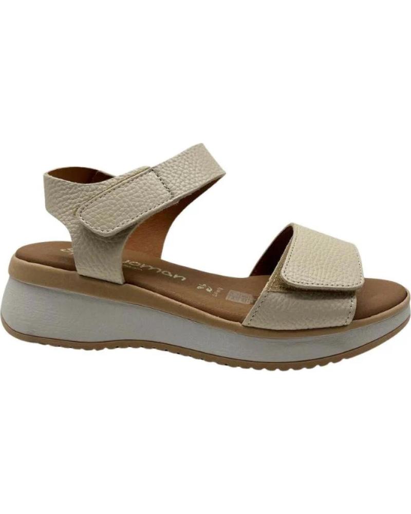 SPARWOMAN SANDALIA CUÑA CON VELCROS TRANSPARENTE