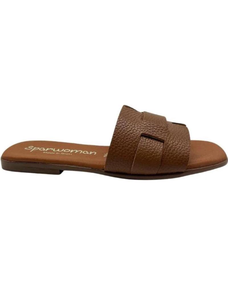SPARWOMAN SANDALIAS PLANAS TIPO PALA CON DETALLE TRENZADO VARIOS COLORES