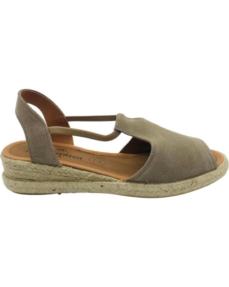 CM MEDITERRANEA ALPARGATA PIEL MUJER MEDITERRANEA 60216 TAUPE