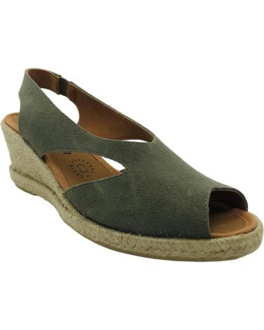 CM MEDITERRANEA ESPARTENAS CUNA PIEL MUJER MEDITERRANEA 60179 KAKI