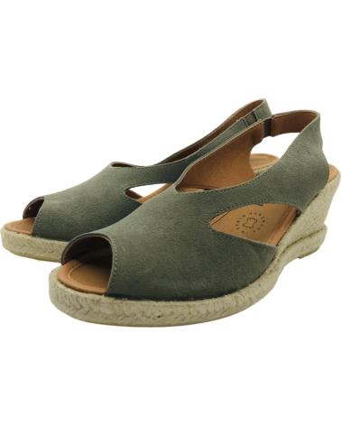CM MEDITERRANEA ESPARTENAS CUNA PIEL MUJER MEDITERRANEA 60179 KAKI