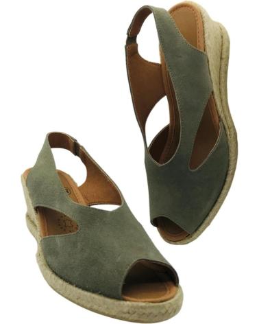 CM MEDITERRANEA ESPARTENAS CUNA PIEL MUJER MEDITERRANEA 60179 KAKI
