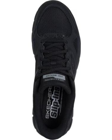 SKECHERS TRACK EZRAL SLIP INS NEGRO BBK PARA HOMBRE - 40 BBK NEGRO