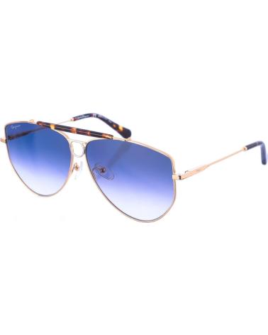 SALVATORE FERRAGAMO GAFAS DE SOL SF241S ESTILO PILOTO DORADO-AZUL OSCURO