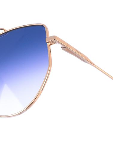 SALVATORE FERRAGAMO GAFAS DE SOL SF241S ESTILO PILOTO DORADO-AZUL OSCURO