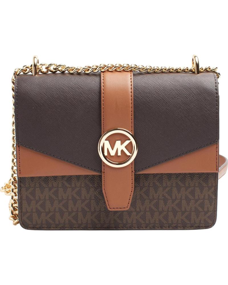 MICHAEL KORS BOLSO CRUZADO GREENWICH 35S5GGRC1B MARRóN-NEGRO