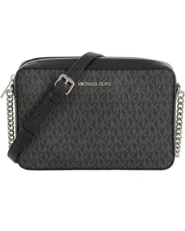 MICHAEL KORS BOLSO BANDOLERA 35F8STTC3B NEGRO CON DETALLES PLATEADOS NEGRO-PLATA