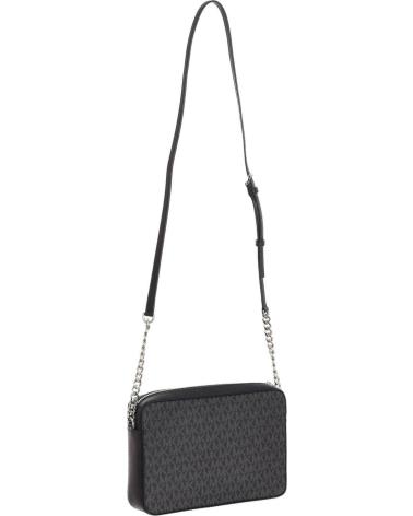 MICHAEL KORS BOLSO BANDOLERA 35F8STTC3B NEGRO CON DETALLES PLATEADOS NEGRO-PLATA