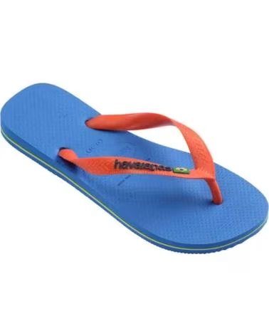 HAVAIANAS CHANCLAS MUJER MODELO BRASIL LOGO COLOR AZUL 2609AZLNRJ