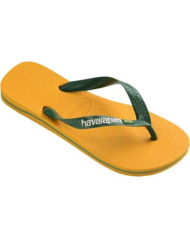 HAVAIANAS CHANCLAS BRASIL LOGO VERDE AMARILLO