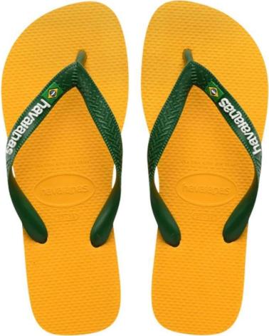 HAVAIANAS CHANCLAS BRASIL LOGO VERDE AMARILLO