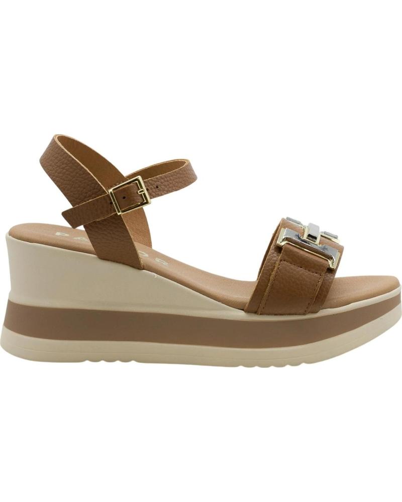 OH MY SANDALS SANDALIAS 5981 DE CUERO CON PLATAFORMA
