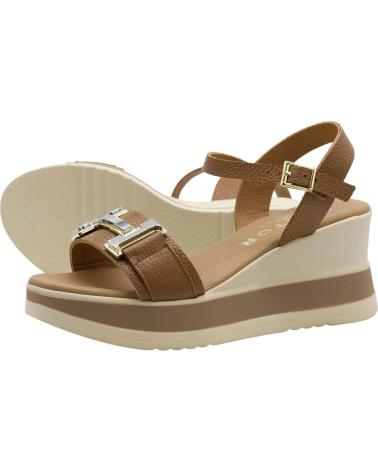 OH MY SANDALS SANDALIAS 5981 DE CUERO CON PLATAFORMA
