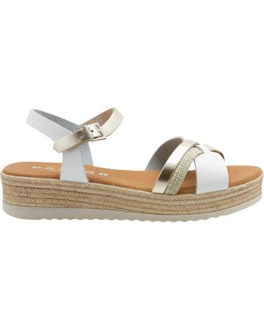 OH MY SANDALS SANDALIAS 5823 PLATAFORMA Y TIRAS COMBINADAS BLANCO