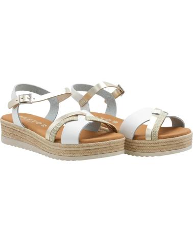 OH MY SANDALS SANDALIAS 5823 PLATAFORMA Y TIRAS COMBINADAS BLANCO