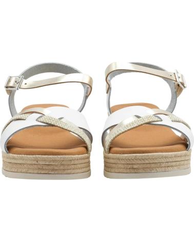 OH MY SANDALS SANDALIAS 5823 PLATAFORMA Y TIRAS COMBINADAS BLANCO