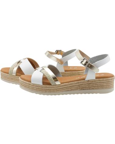 OH MY SANDALS SANDALIAS 5823 PLATAFORMA Y TIRAS COMBINADAS BLANCO
