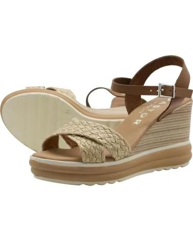 OH MY SANDALS SANDALES COMPENSÉES 6023 EN CUIR CUERO